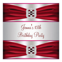 Décimo quinta invitación del cumpleaños de la cint