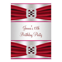 Décimo quinta invitación del cumpleaños de la cint