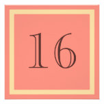décimosexto Invitación de la fiesta de cumpleaños  invitaciones