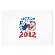 Decisión republicana 2012 del elefante del burro d comunicado