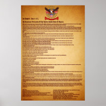 Declaración de IndependenceV-1-Style-1 Poster