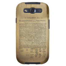 Declaración de Independencia del vintage Samsung Galaxy SIII Funda