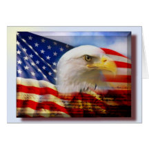 Declaración de la bandera de Eagle Tarjeton