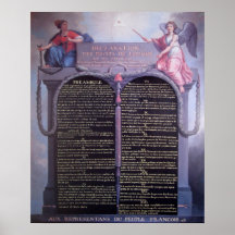 Declaración de las derechas del hombre poster