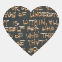 Declaración de misión de AgedOut Calcomania Corazon