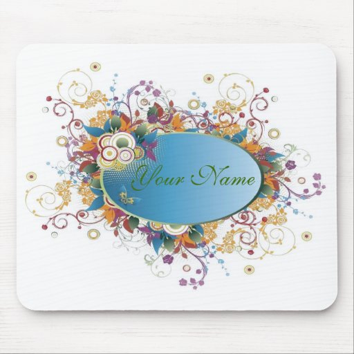 Deco Mousepad floral Alfombrilla De Ratones