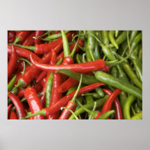 Decoración de la cocina. Pimienta en lona Impresiones