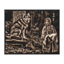 Decoración de la pared del cuento de hadas del bos impresiones de lienzo