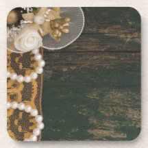 decoración del vintage posavasos de bebida