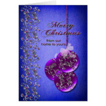 Decoraciones del navidad - tarjeta de felicitación
