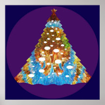 Decoraciones ornamentales: Base púrpura santa Posters
