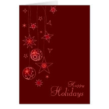 Decoraciones rojas elegantes de lujo del navidad tarjetón