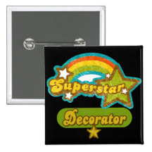 Decorador de la superestrella pin