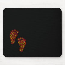 Dedos del pie tribales Mousepad