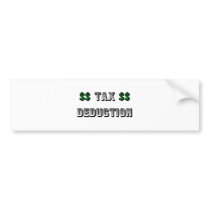 Deducción fiscal pegatinas de parachoque