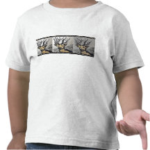 Deer Shirt painted motive cotton ciervo Camiseta