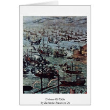 Defensa de Cádiz de Zurbarán Francisco De Tarjetas