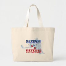 Defensa de la ofensa bolsas lienzo