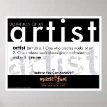 Definición del poster - artista