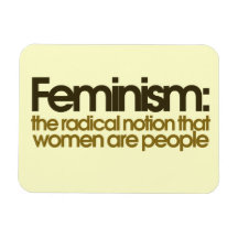 Definición feminista imán rectangular
