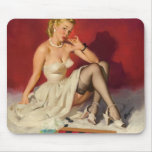 Deja el juego un juego - chica modelo retro tapetes de ratón