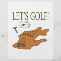 Deja golf flyer personalizado