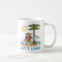 Deja Luau (el mono del muchacho) Taza