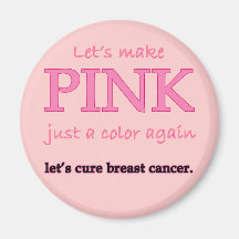 Deja para hacer rosa apenas un color otra vez iman de frigorífico