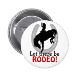 Dejado haya BOTÓN del RODEO Pin