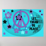 Dejado haya poster de la paz