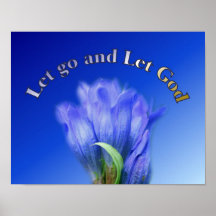 Dejado vaya deje el poster inspirado de la flor de