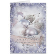 Dejáis le nevar tarjeta violeta