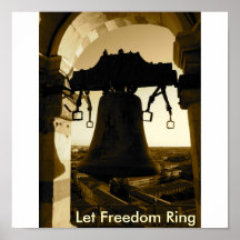 Deje el anillo de la libertad posters