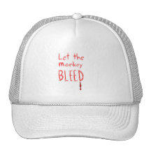 Deje el corrimiento del mono, en texto dibujado ma gorros  