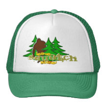 ¡Deje Squatch solo! Gorro De Camionero
