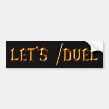 Déjenos /Duel Etiqueta De Parachoque