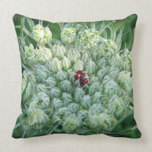Dekokissen flores grün-weisse blanco verde de caza cojines