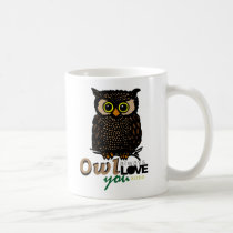 Del BÚHO AMOR siempre usted XOXO tazas