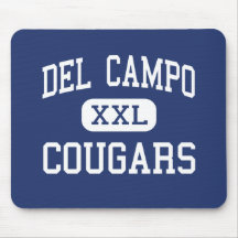 Del Campo - pumas - alto - robles justos Californi Alfombrillas De Ratones