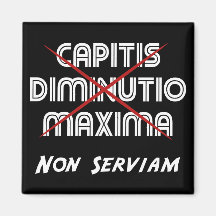 del capitis del diminutio de los máximos serviam n imán de frigorífico