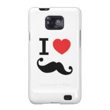 Del corazón I bigote twirly Galaxy S2 Funda