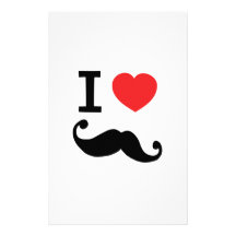 Del corazón I bigote twirly Papeleria