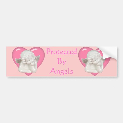 Del "diseño ángel del bebé" del amor etiqueta de parachoque