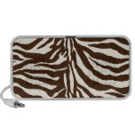 ♥♥♥♥ del estampado de zebra de PixDezines Brown Altavoces
