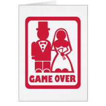 Del juego boda encima - tarjeton
