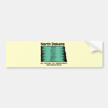 ~ del lema del ND de Dakota del Norte tenemos hues Pegatina De Parachoque