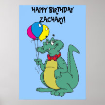 Del "poster del cocodrilo feliz cumpleaños"