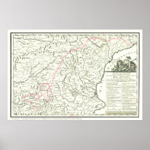 Del Quijote de Mapa-Mapa de la Ruta de la ruta del Posters