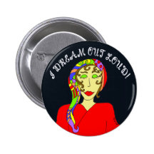 Del sueño botón ruidoso hacia fuera pins