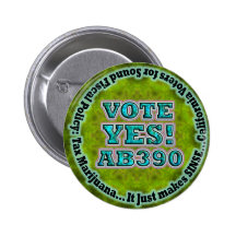 Del voto botón AB390 SÍ Pin